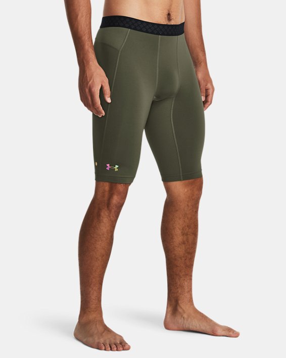Men's UA RUSH™ HeatGear® 2.0 Long Shorts in Green image number 0
